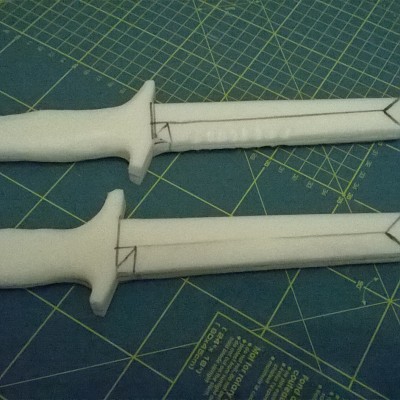 Larp Kampfmesse Tanto klinge