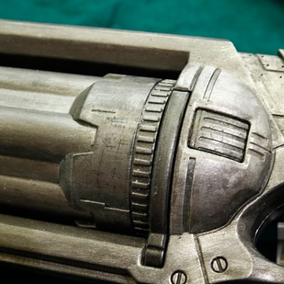 Farben: Vallejo Boltgun Metal in zwei Tönungen, einmal hell, einmal Dunkel.