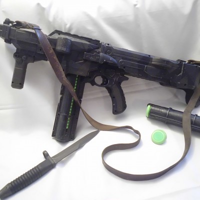 Nerf Vortex Nitron:
N&J Arms Model LMG Hellfire mit 25 Schuß Vortex Supermag