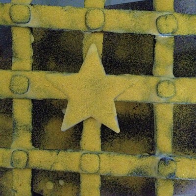 Schritt 2: alles mit Dekosand panieren