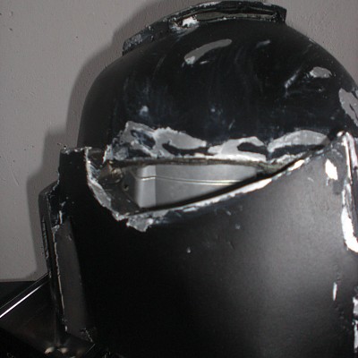 Erster Versuch des Helmes und noch nicht fertig.