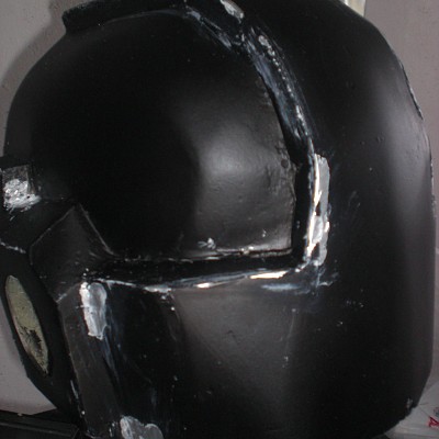 Erster Versuch des Helmes und noch nicht fertig.