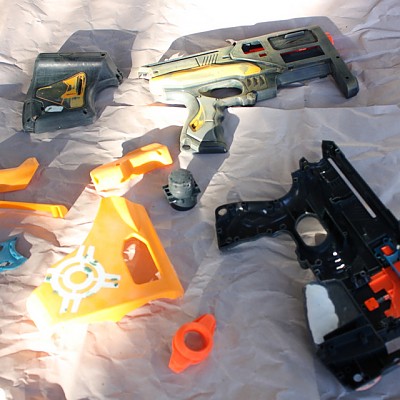 abgeschmirgelt und verspachtelt