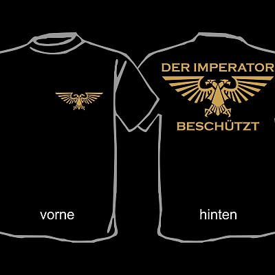 W40K-Shirt: Der Imperator beschützt