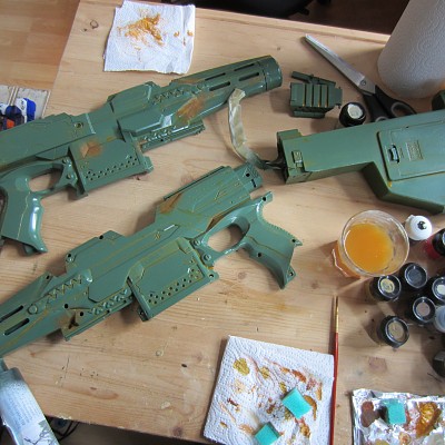 Lackierung angefangen