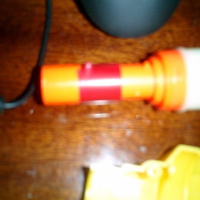 Löcher am lauf mit Isolierband zugeklebt