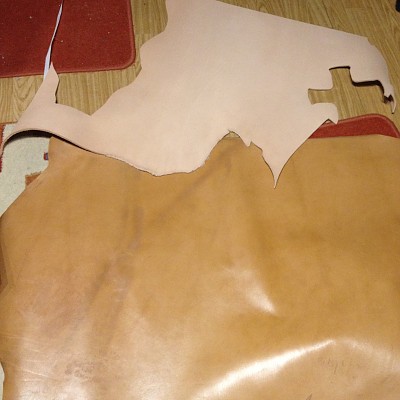 Unterschiedliches Leder