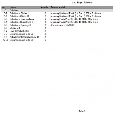 MAC Snap - Teileliste 2