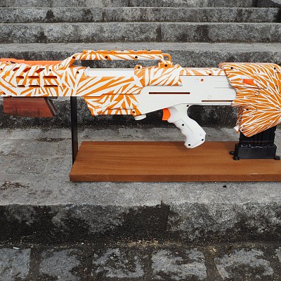 "Warshot Nr. 4" - Orange Zebra