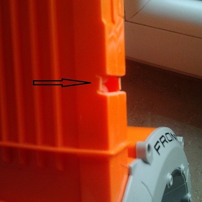 Nahaufnahme Magazinhalter