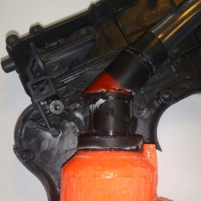 Verbindungsstelle Griff