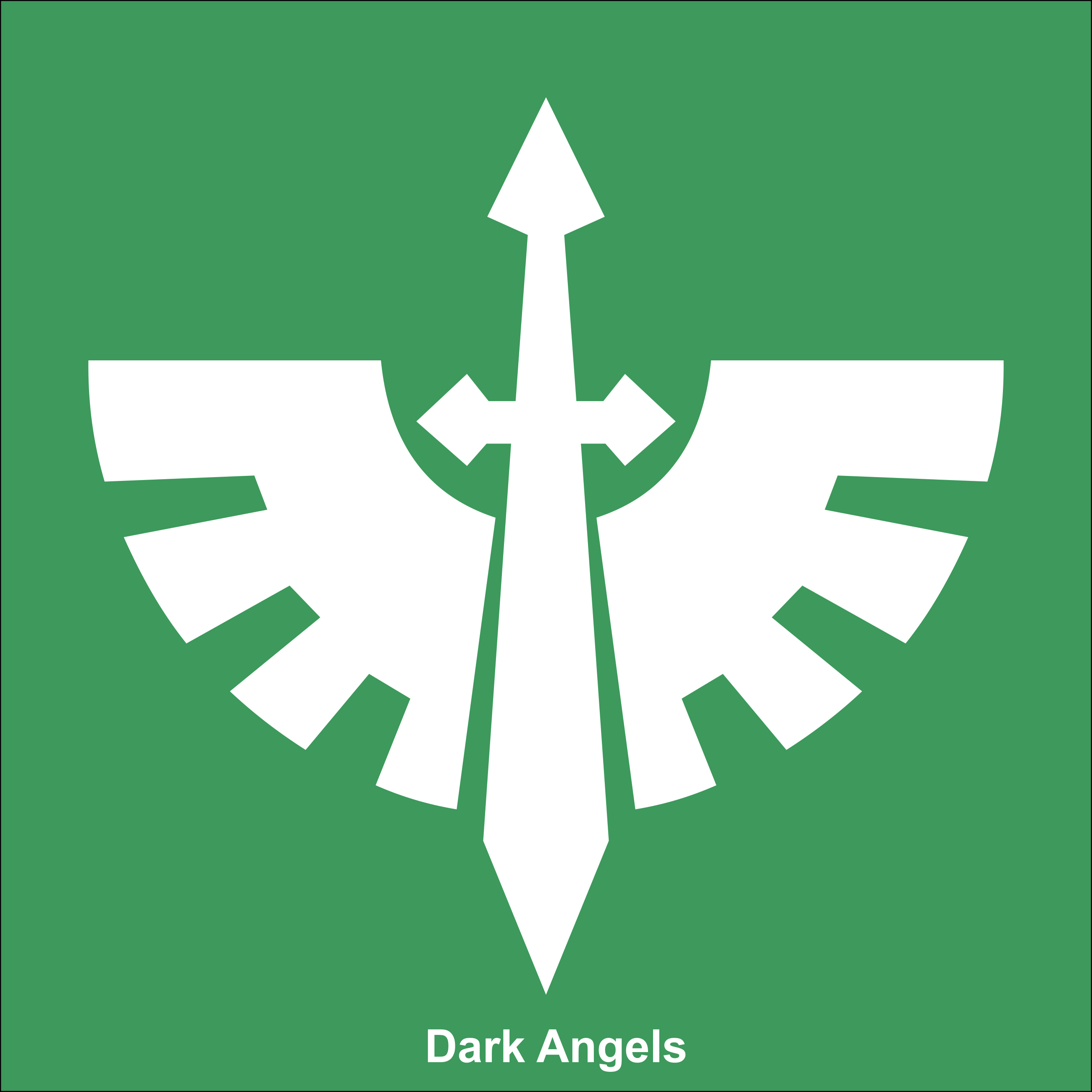 Abzeichen der Dark Angels, auch als Ärmelprint