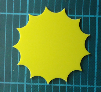 Ein Trommelstern, noch ohne Bohrung