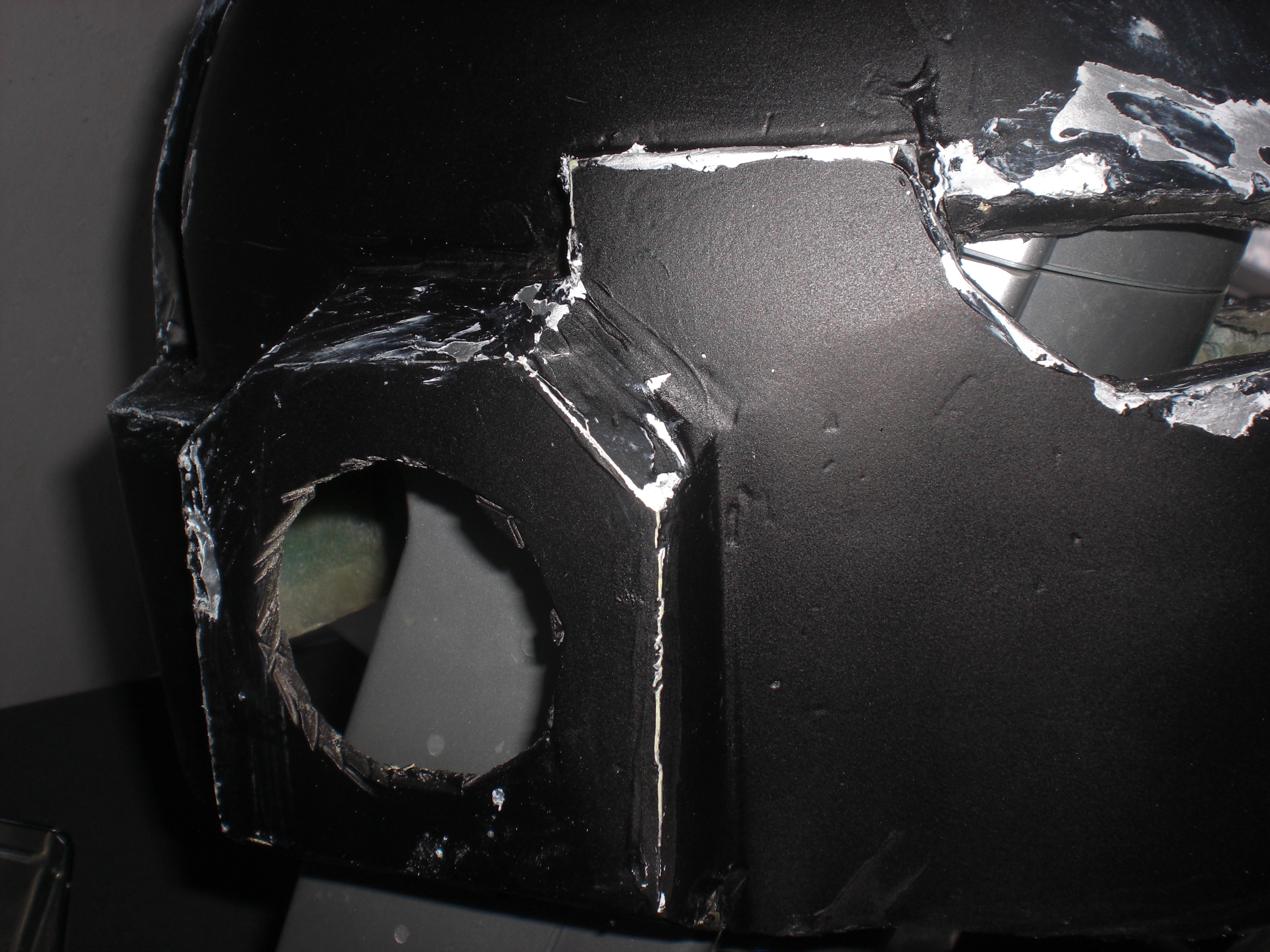 Erster Versuch des Helmes und noch nicht fertig.