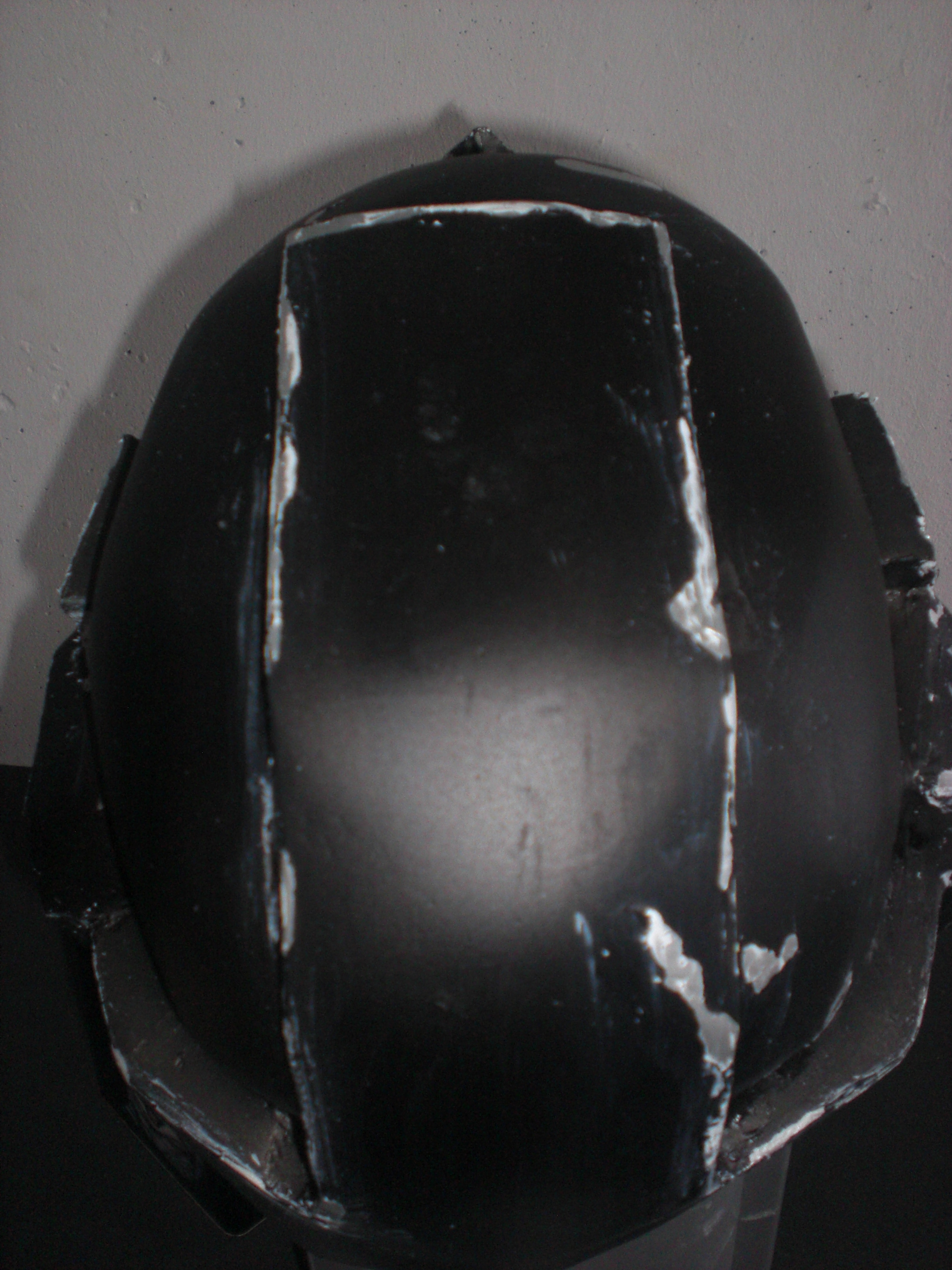 Erster Versuch des Helmes und noch nicht fertig.