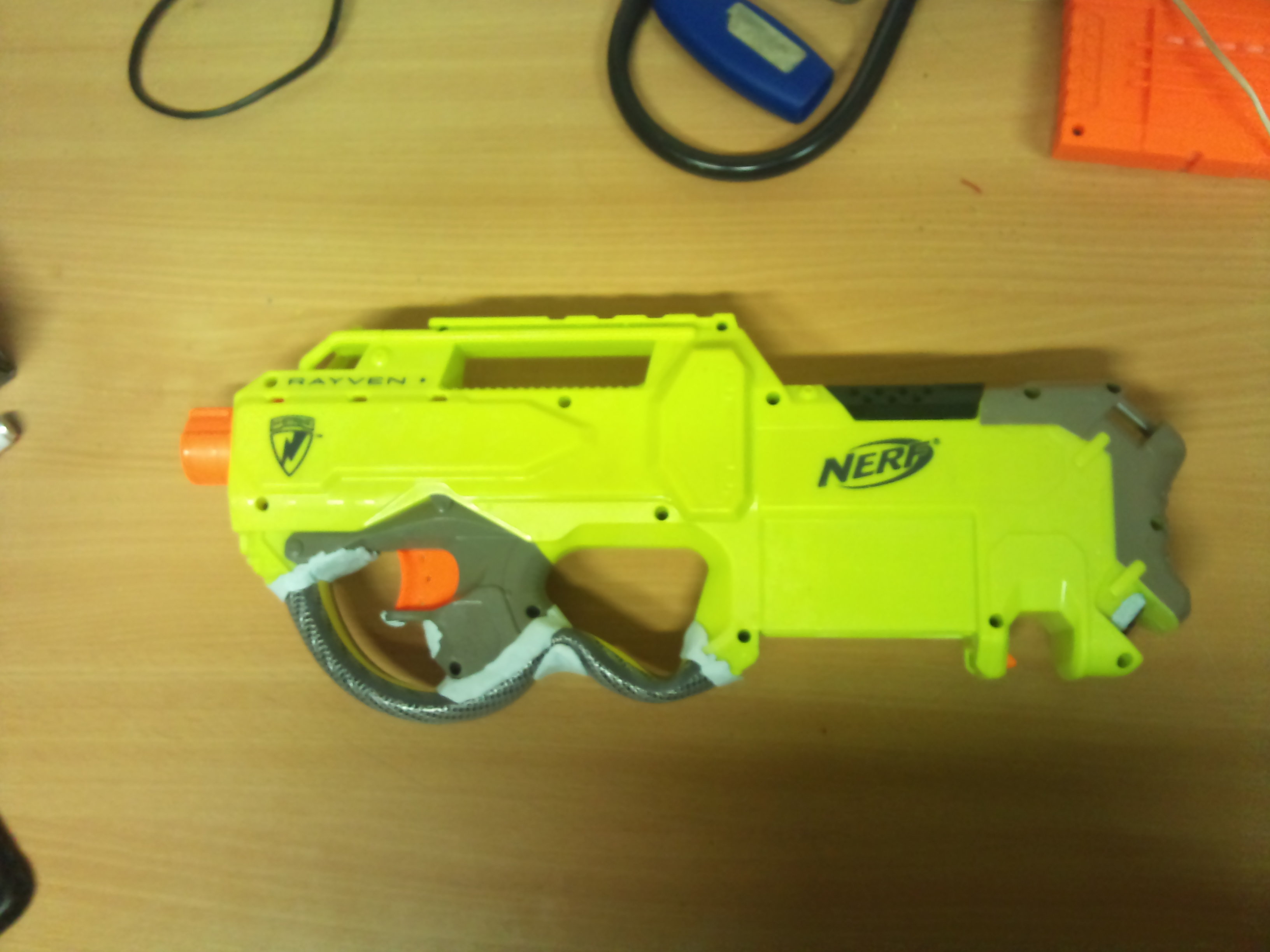 Grundaufbau mit aufgebrachter Knete