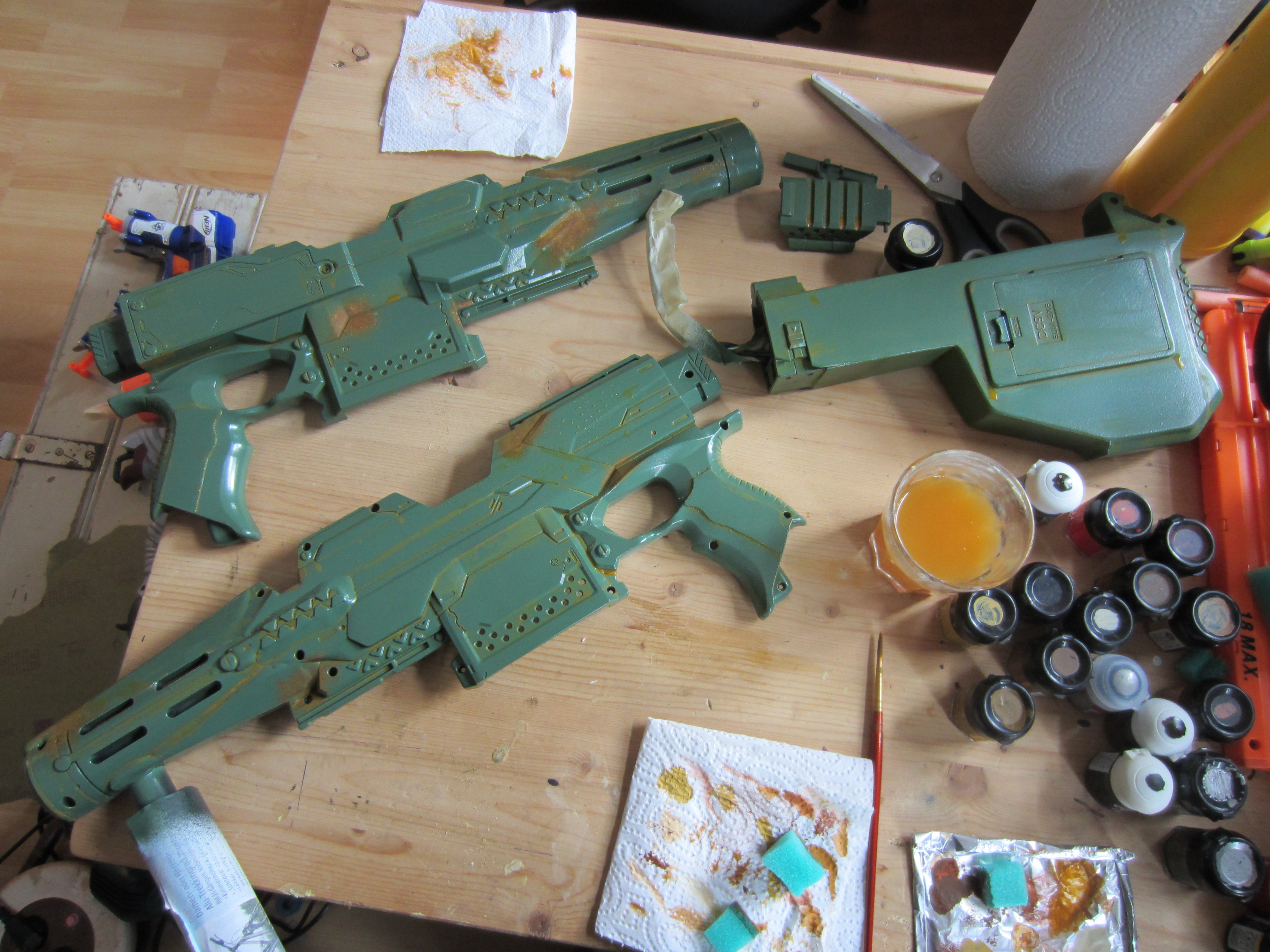 Lackierung angefangen