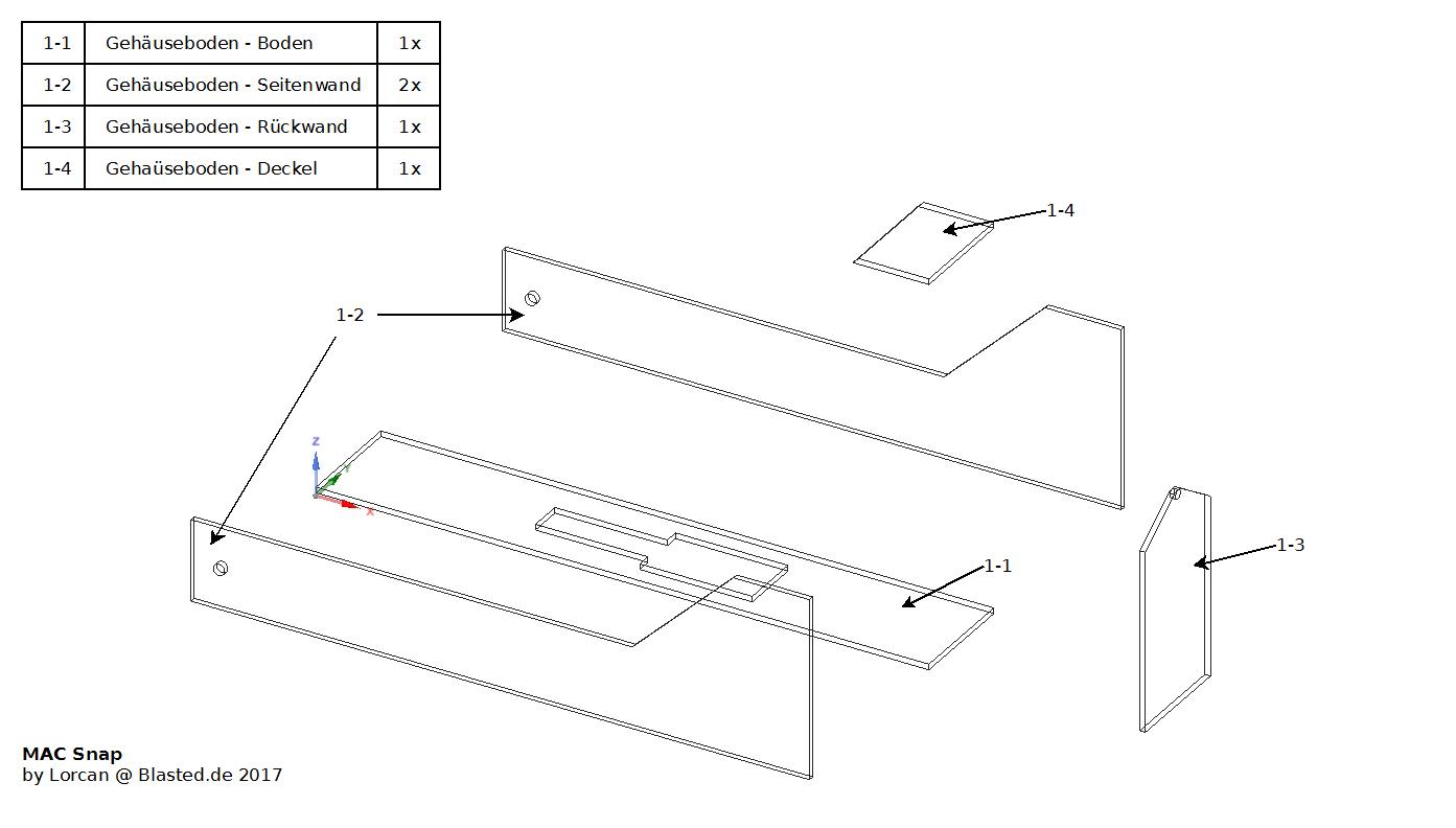 MAC Snap - Boden -Explosionszeichnung
