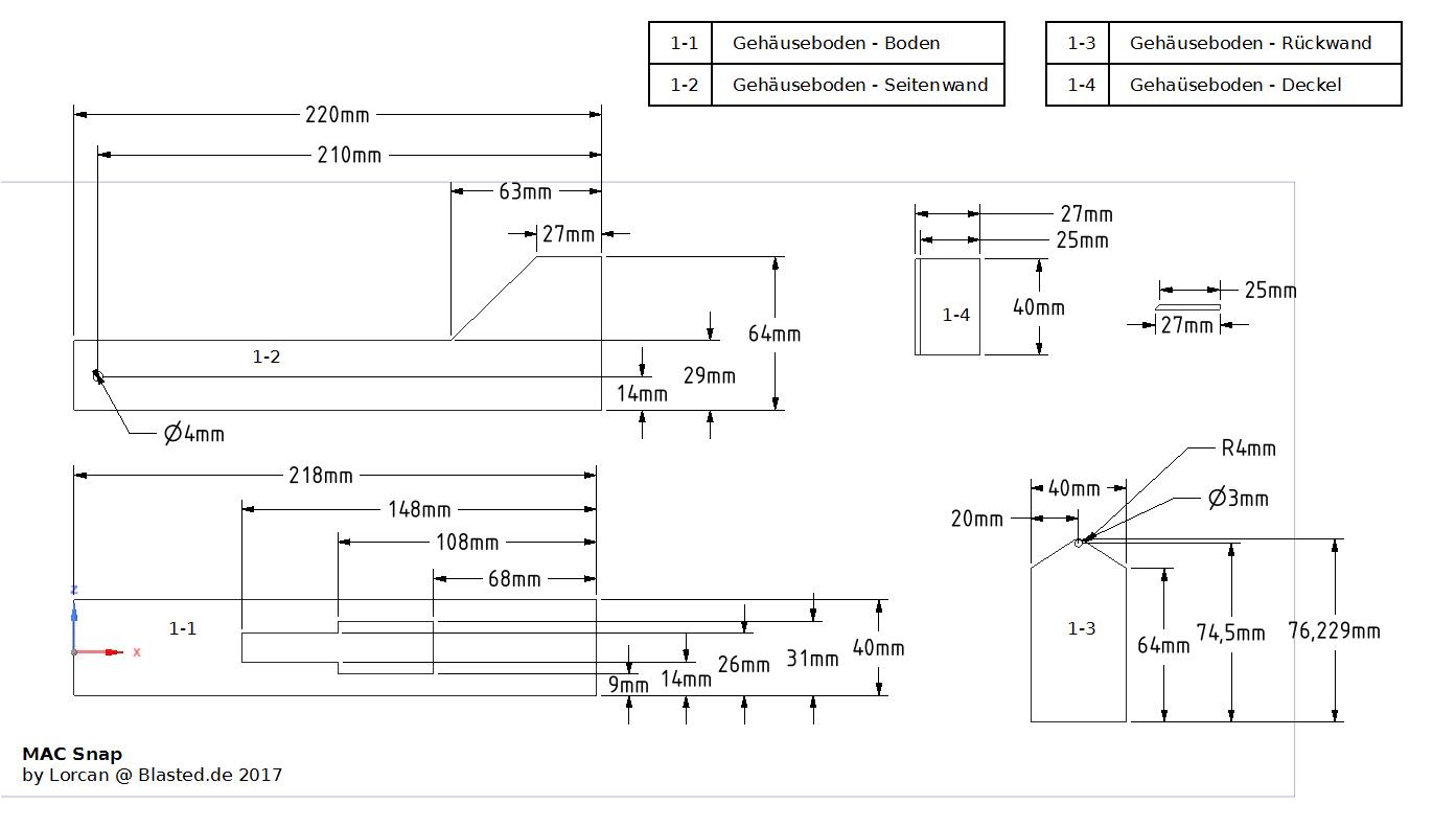 MAC Snap - Boden -Teile