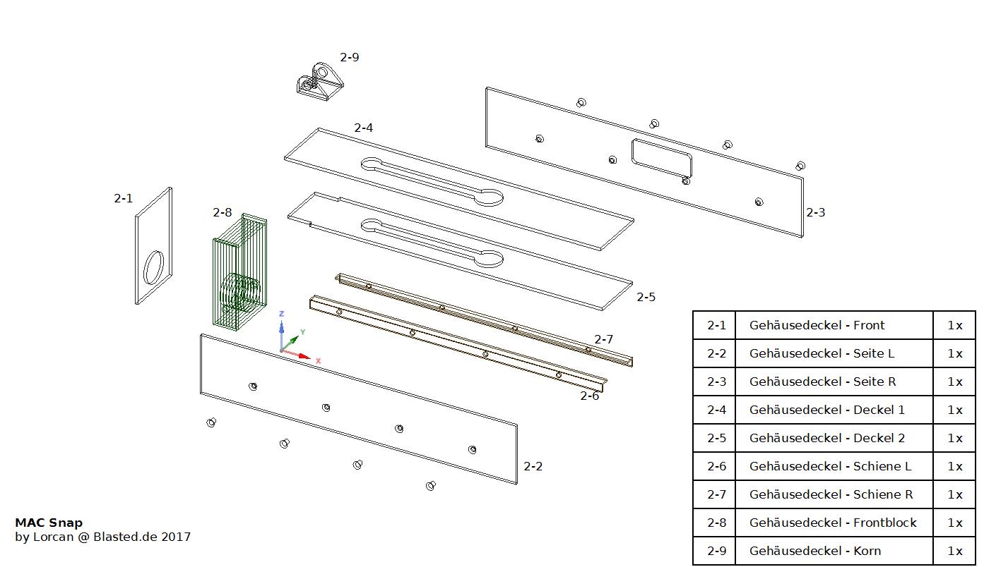MAC Snap - Deckel - Explosionszeichnung
