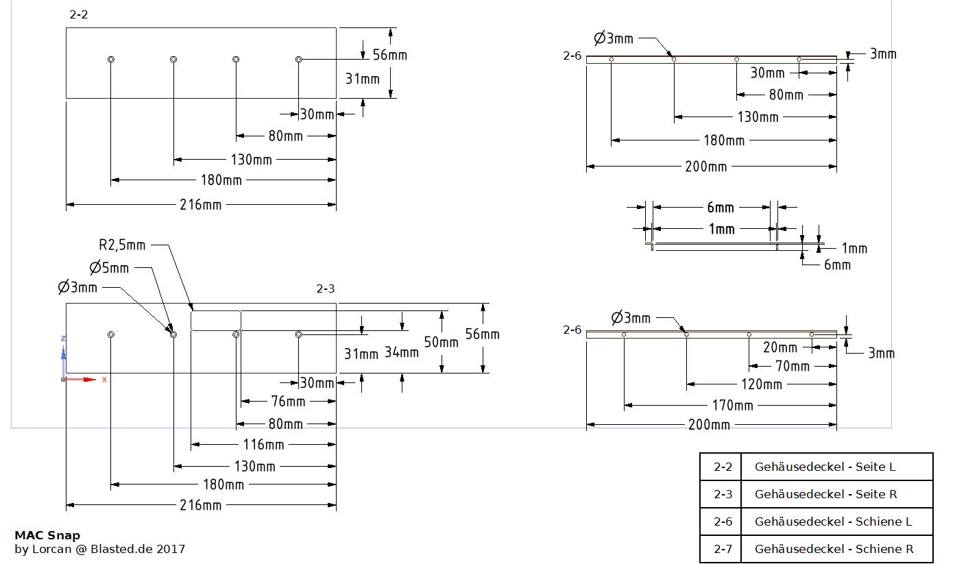 MAC Snap - Deckel - Seiten