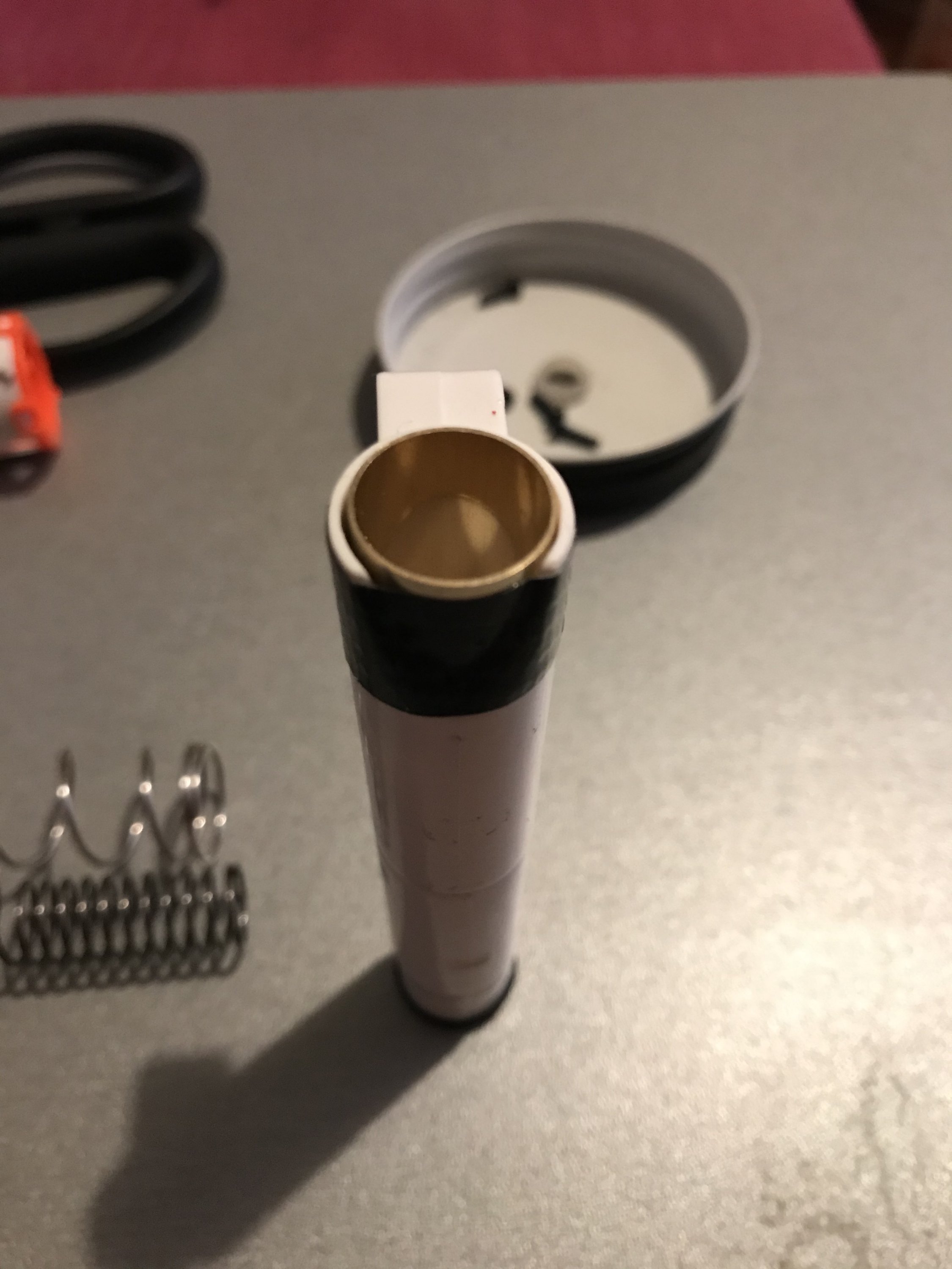 messingring in der Dartkammer