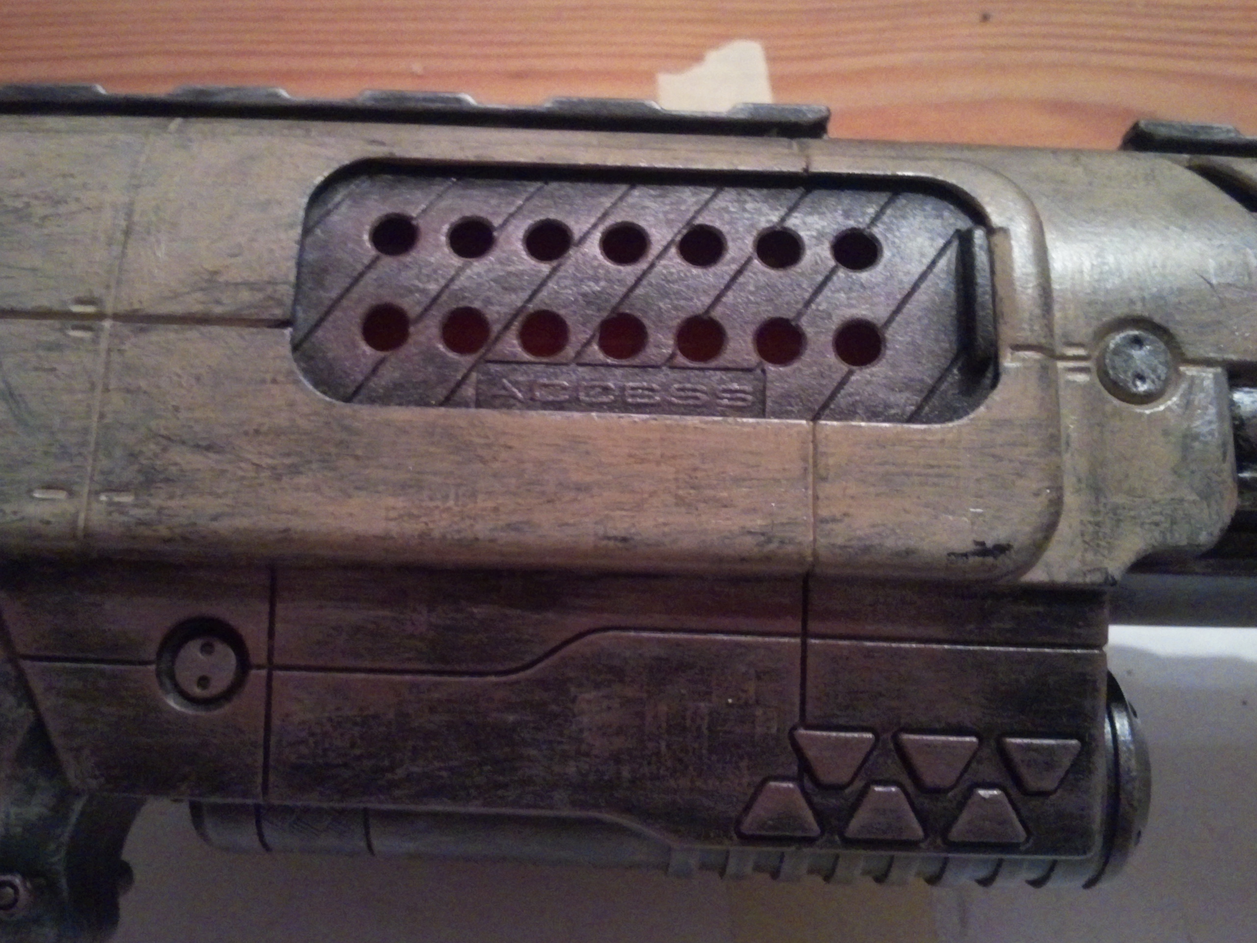 mit "Eisen" und "Rost" übergebrusht für den "Rotzlook"