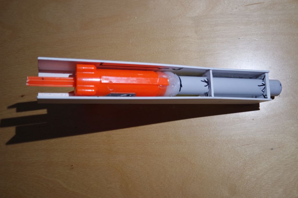 Pistolenblaster: Offen, spannen