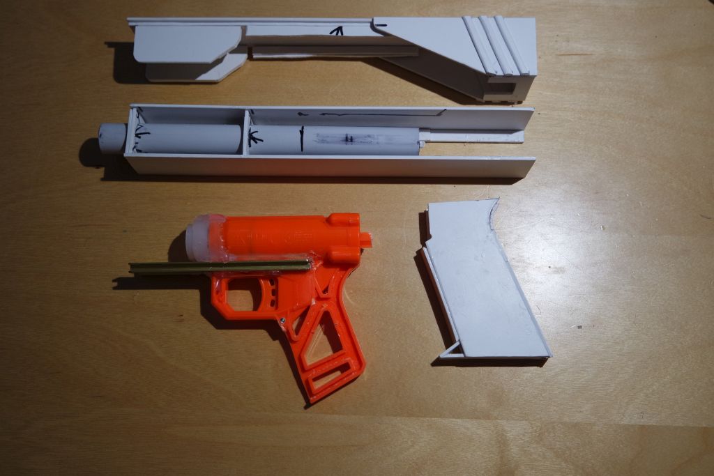 Pistolenblaster: Teile