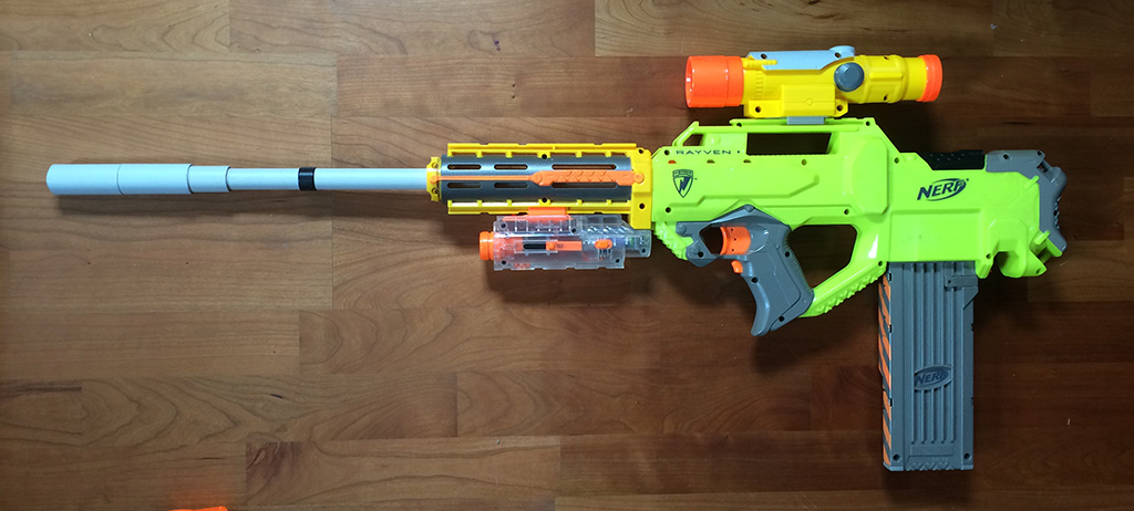 Rayven + "Sniper"-Reconlauf + Longstrike-Scope + Light Beam Unit