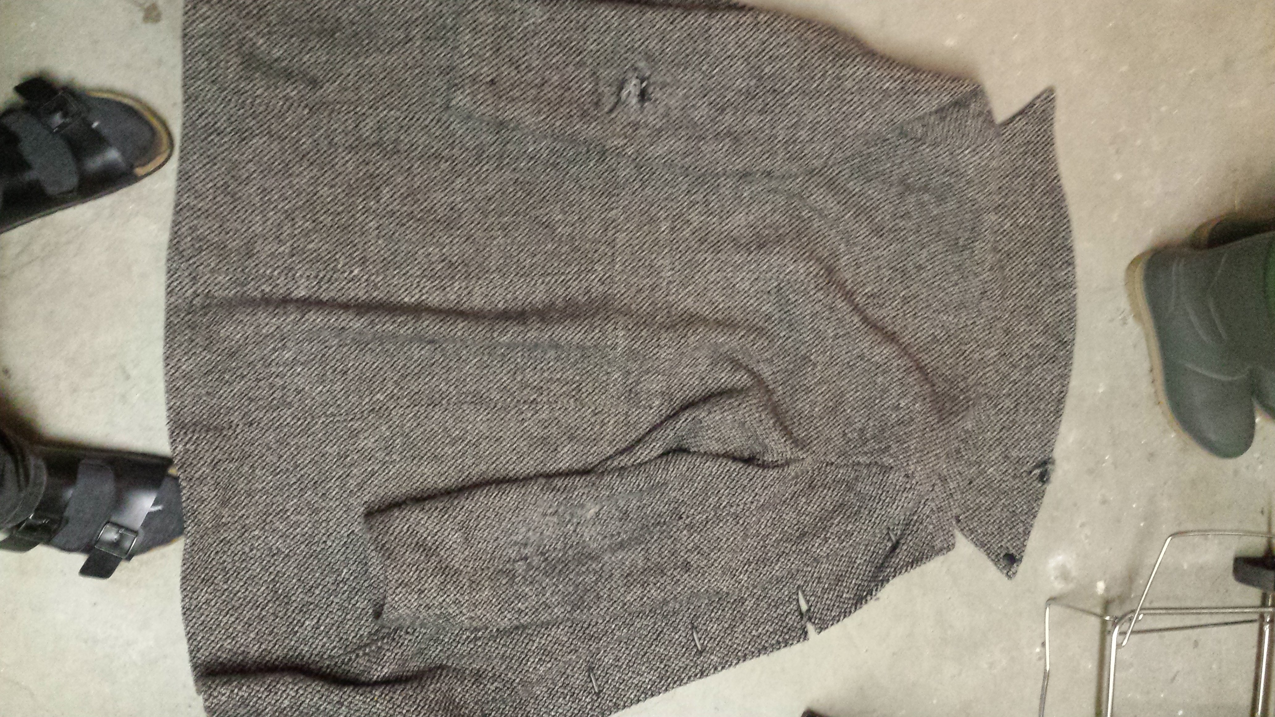 Rückseite eines Mantels meiner Mutter