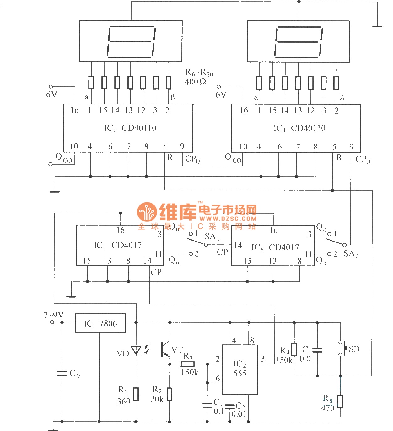 Schaltplan Counter (pro)