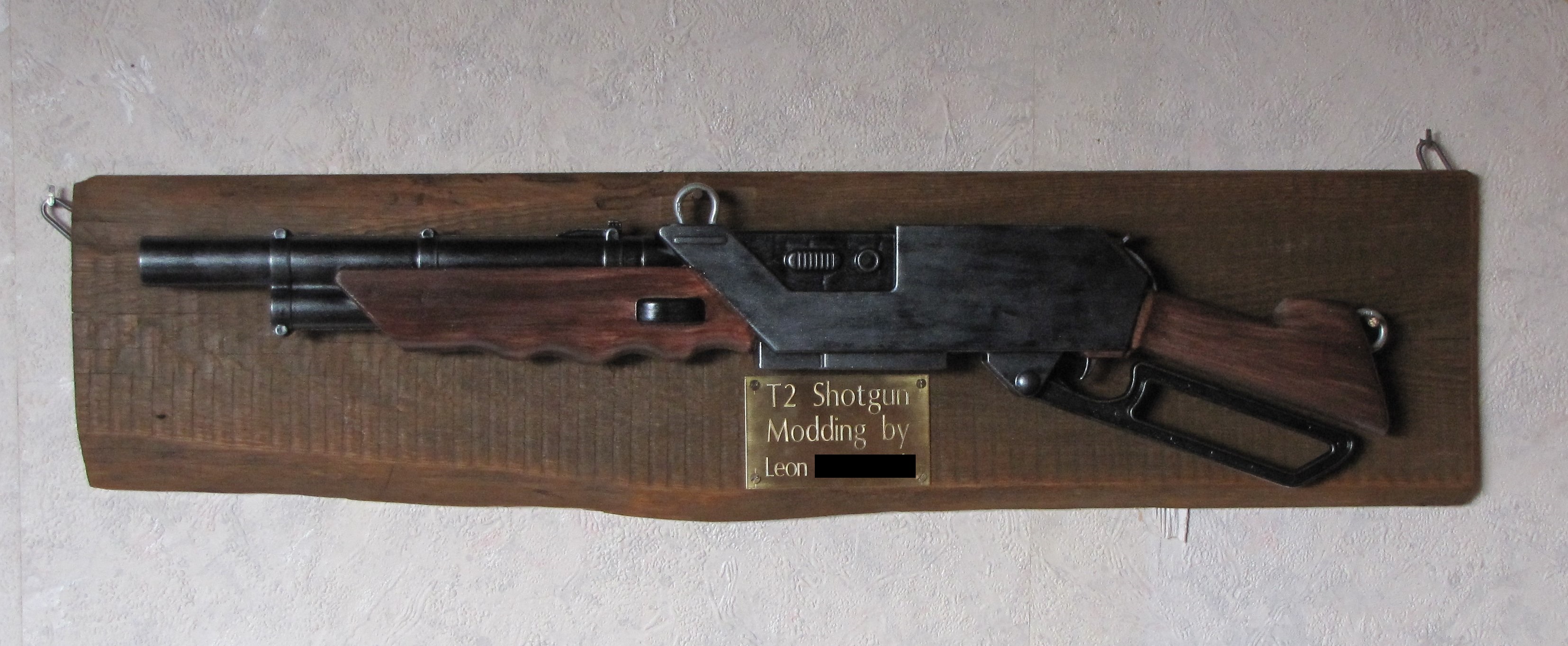 T2 Shotgun display blasted