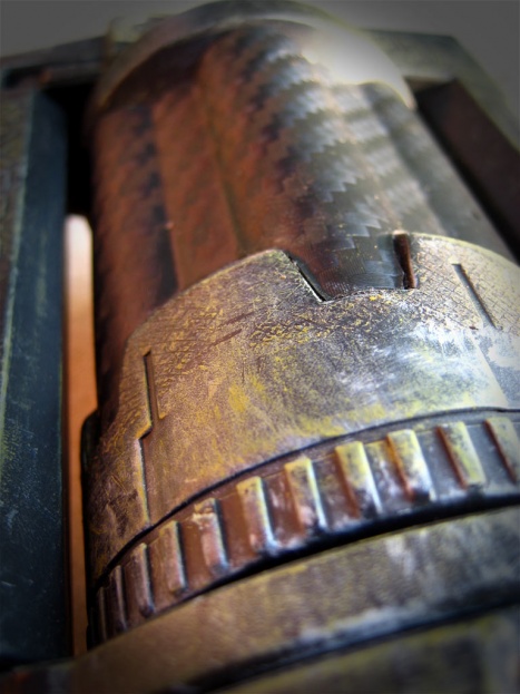 Trommel mit 3M Di-Noc Carbonfolie bezogen