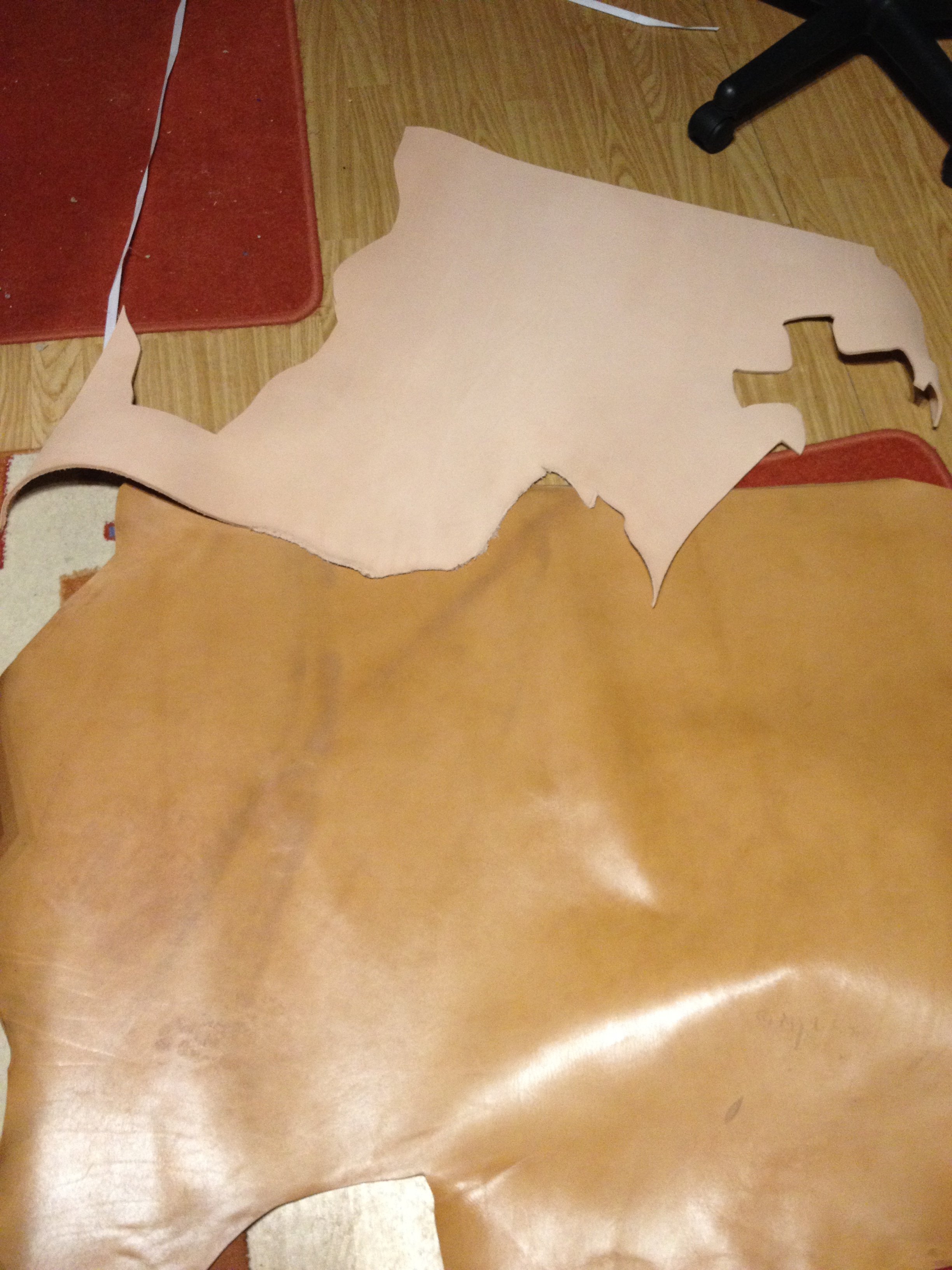 Unterschiedliches Leder