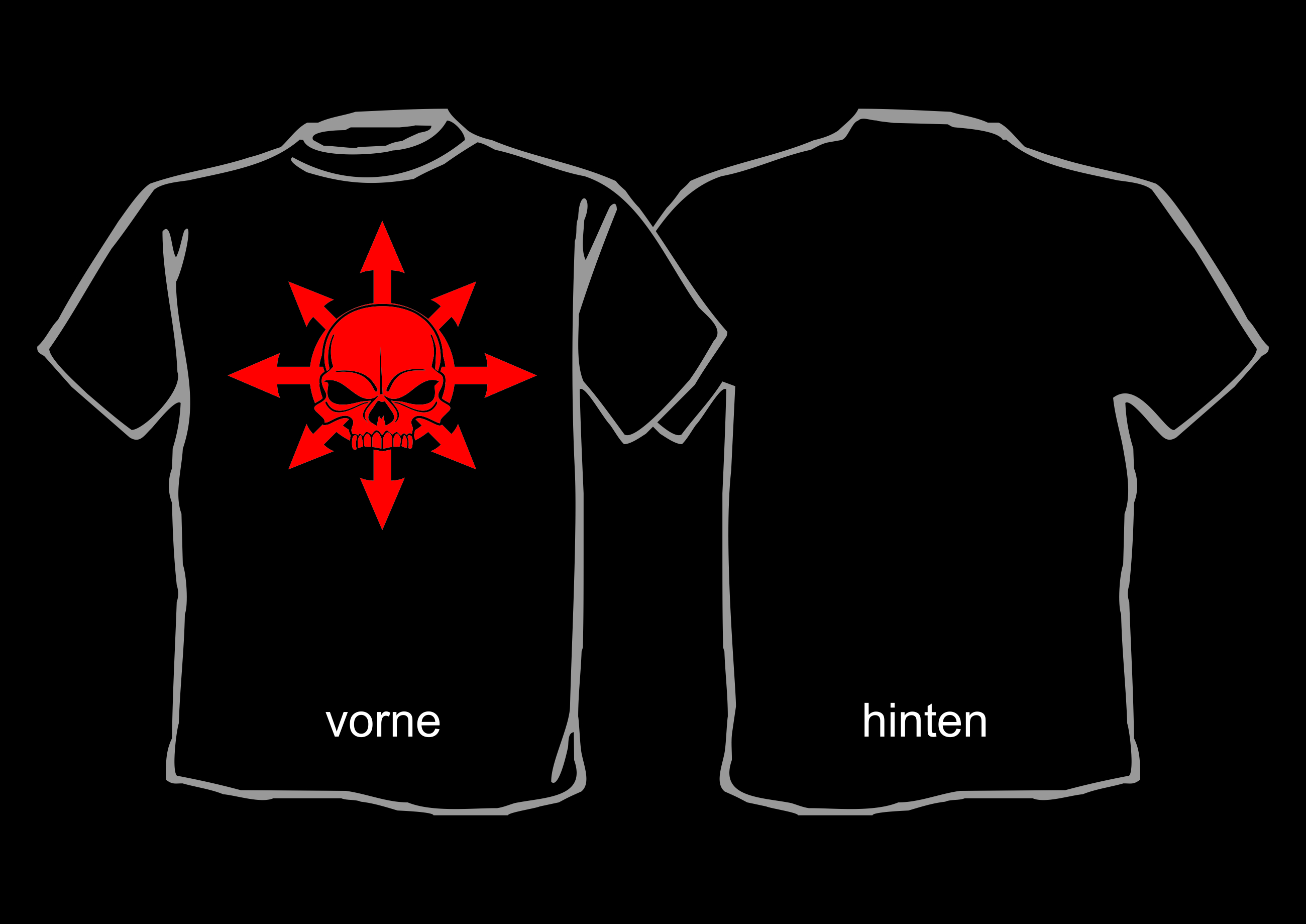 W40K-Shirt: Chaos-Stern